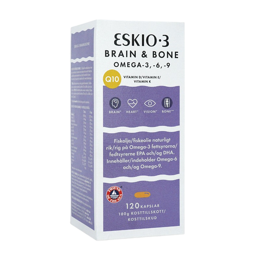 ESKIO-3 Brain &amp; Bone žuvų taukai kapsulės N120